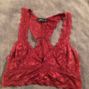 Womens Red Bralette